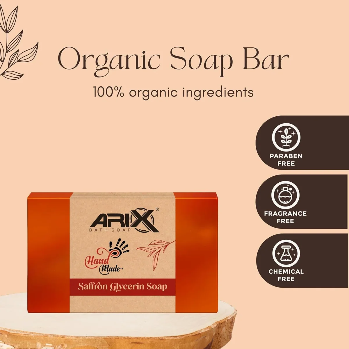 Handmade Saffron Glycerin Soap